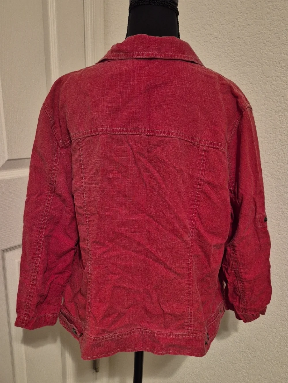Coldwater Creek Red Jean Jacket - Picture 2 of 6